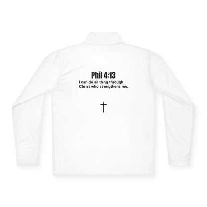 Phil 4:13 Unisex high quality three-quarter zip