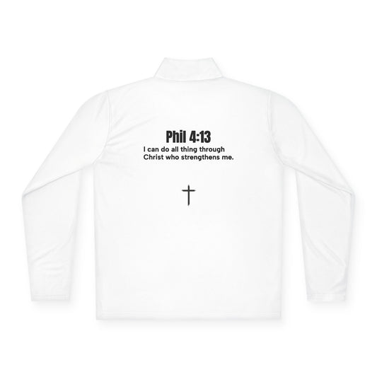 Phil 4:13 Unisex high quality three-quarter zip