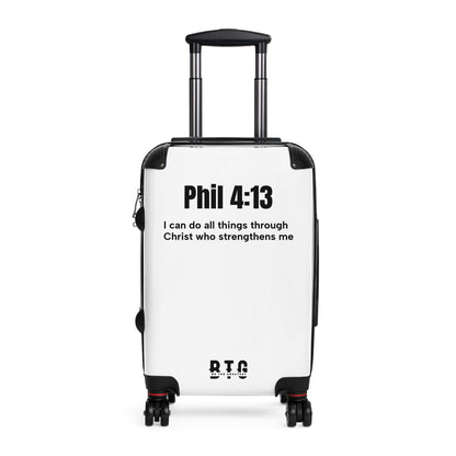 Phil 4:13 high quality suit case for travel