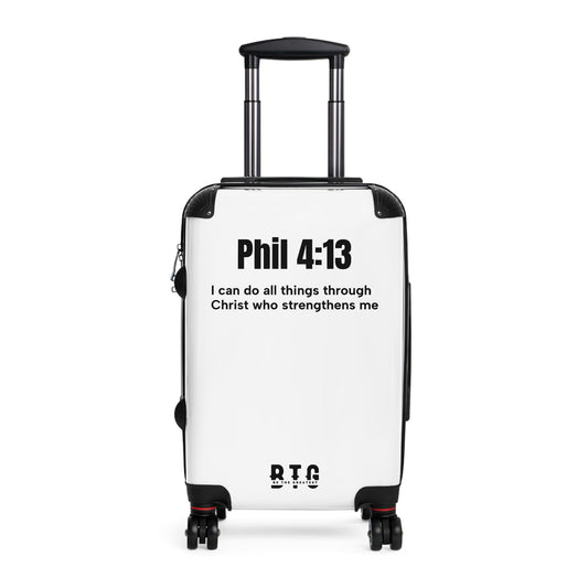 Phil 4:13 high quality suit case for travel
