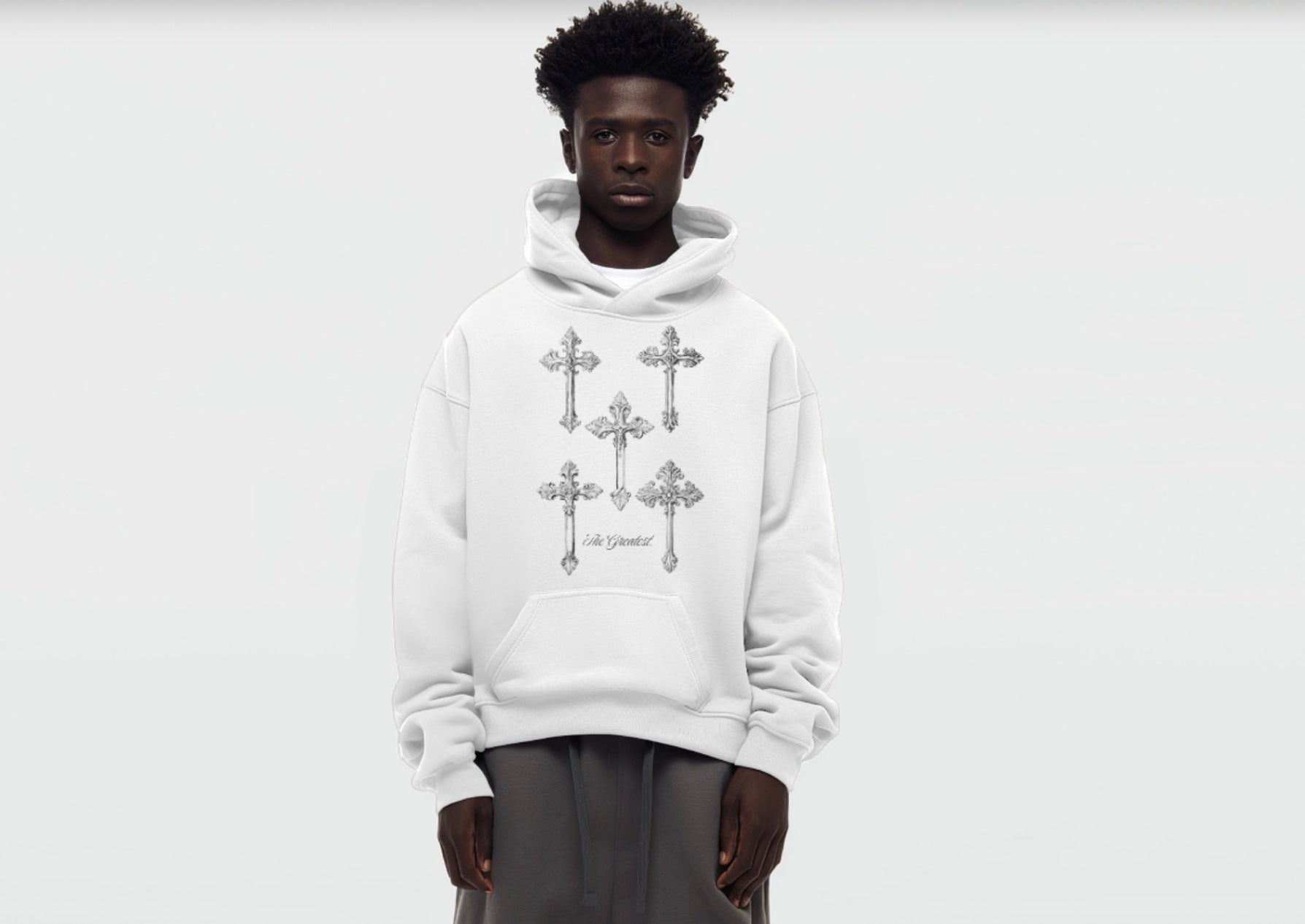 Crosses up hoodie